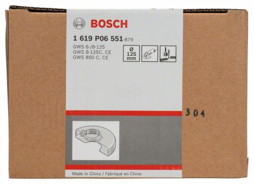 BOSCH Schutzhülle mit Abdeckplatte 125 mm 1619P06551