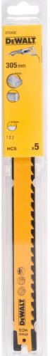 DeWALT Sägeblatt 305 mm für schnelle und grobe Lichtbogenschnitte in Holz (5 Stück) DT2432