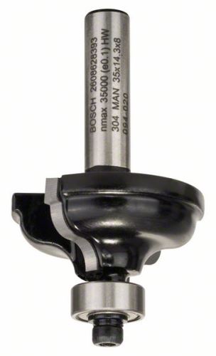 BOSCH Profilfräser A 8 mm, R1 4,8 mm, B 11 mm, L 14,3 mm, G 57 mm 2608628393