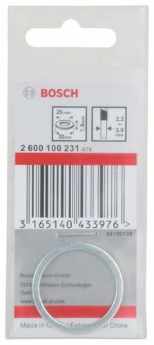 BOSCH Reduzierring für Sägeblätter 30 x 25 x 1,8 mm 2600100231