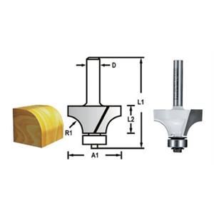 MAKITA Abrundfräser mit Lagerschaft 6 mm, 20,6x10x52 mm R 4 mm D-48309