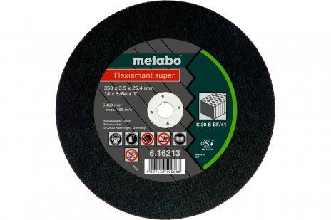 METABO Schleifscheibe Flexiamant SUPER 350 x 3,5 x 25,4 Stein, TF 41 616213000