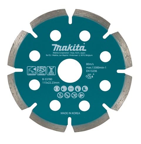 MAKITA Diamanttrennscheibe 115x1,6x22,23 mm für Akku-Winkelschleifer B-53780