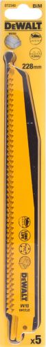 DeWALT Sägeblatt für Holz mit Nägeln 228 mm, schnelle Schnitte (5 Stück) DT2349