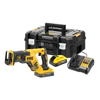 DeWALT Akku-Säbelsäge, 2x 5Ah POWERSTACK Akku DCS367H2T