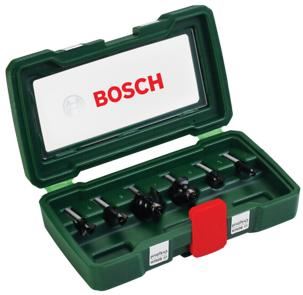 BOSCH 6-teiliger Satz Hartmetallfräser (Ø Schaft 8 mm) 2607019463