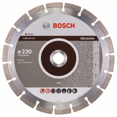 BOSCH Diamant-Trennscheibe Standard für Schleifmittel 150 x 22,23 x 2 x 10 mm 2608602617