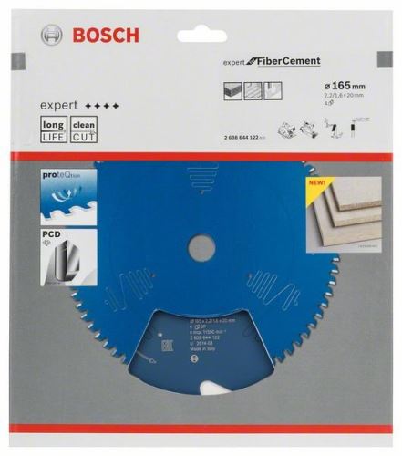 BOSCH Sägeblatt Expert für Faserzement 165 x 20 x 2,2 mm, 4 2608644122