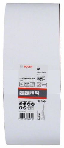 BOSCH 10-teiliges Schleifband-Set X440 100 x 610 mm, 60 2608606135