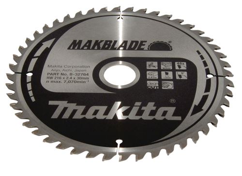 MAKITA Sägeblatt Holz MAKBLADE 216x2,4x30 mm 48 Zähne B-32764