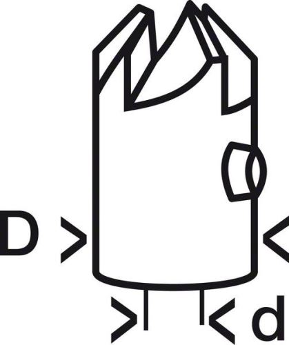 BOSCH Senker für Holzspiralbohrer 5,0 x 16 mm 2608585739