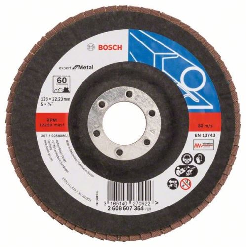 BOSCH Fächerschleifscheibe X551, Expert for Metal D = 115 mm; G = 40, gebrochen 2608606752