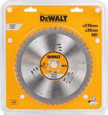 DeWALT Sägeblatt TCG -5°, Aluminium, 216 x 30 mm, 48 Zähne DT1914