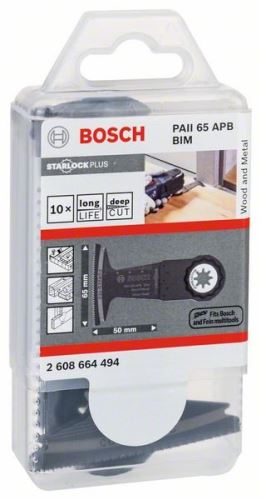 BOSCH Tauchsägeblatt PAII65 APB 50 x 65 mm (10 Stück) 2608664494