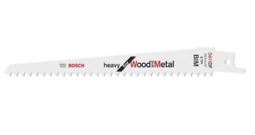 BOSCH Sägeblatt für Hecksäge S 611 DF Heavy für Holz und Metall (2 Stück) 2608656271