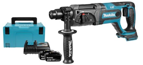 Makita Akku Kombihammer Li-Ion LXT 18V/5,0Ah, Makpac DHR241RTJ