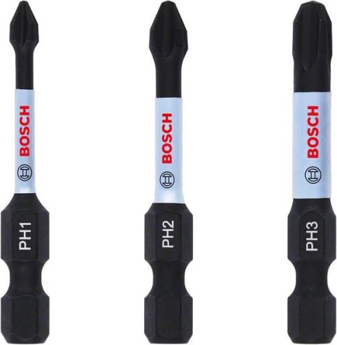 BOSCH Satz PH1, PH2, PH3 Bits 50 mm, 3 Stück 2608522491