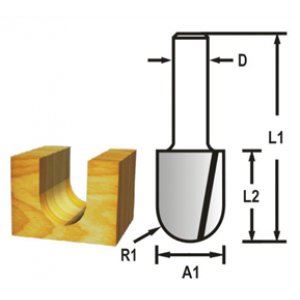 MAKITA Nutfräserschaft 8 mm, 12,7x19x51 mm D-47852