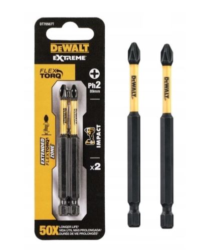 DeWALT PH2 Bit-Set, 85 mm (2 Stück) DT70567T