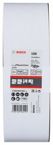 BOSCH 10-teiliges Schleifband-Set X440 75 x 533 mm, 100 2608606083