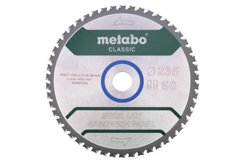 METABO Sägeblatt Classic 235 x 30 mm, 50 Zähne 628681000