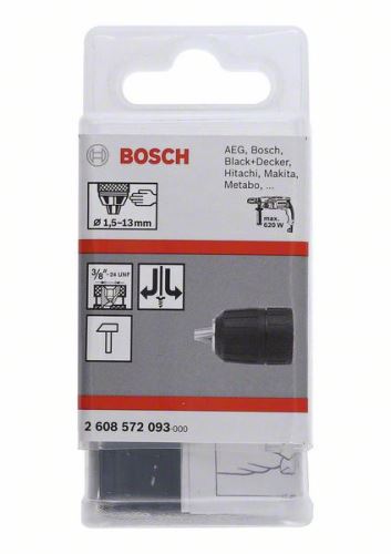 BOSCH Schnellspannfutter bis 13 mm 1,5-13 mm, 3/8" – 24 2608572093