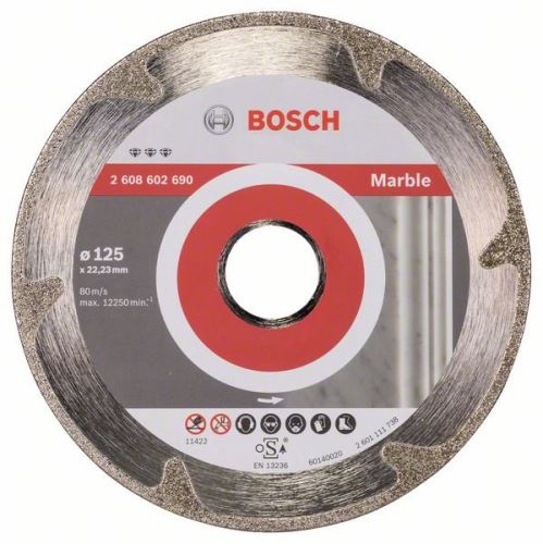 BOSCH Diamant-Trennscheibe Best for Marble 125 x 22,23 x 2,2 x 3 mm 2608602690