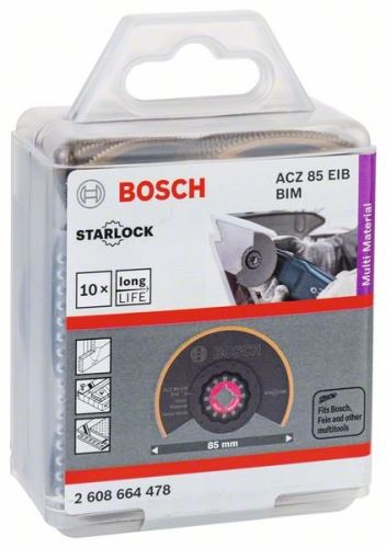 BOSCH RB Segmentsägeblatt - 10 Stück ACZ 85 EIB 85 mm 2608664478