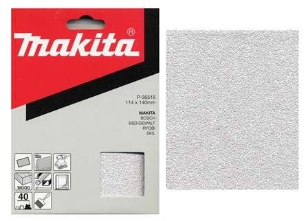 MAKITA Schleifpapier 114x140 mm K100, 10 Stück P-36544