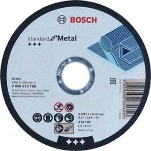 BOSCH Trennscheibe Standard für Metall 125 x 1 x 22,23 mm, gerade 2608619768