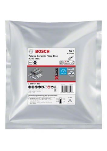 BOSCH EXPERT PRISMA X-LOCK Fiberscheibe R782,125,P60,25 Stück 2608621825