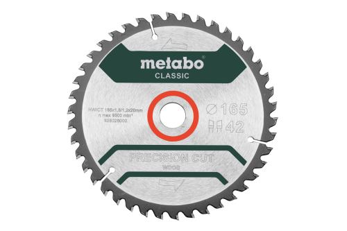 METABO Sägeblatt 165 x 20 mm, 42 Zähne, 5° 628026000