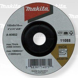 MAKITA Schleifscheibe Edelstahl 100x6x16 mm A-80852