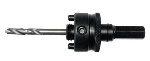 MAKITA Adapter HEX Schaft 11 mm für Löcher ab 32 mm (mit 5/8" 18UNF Gewinde und Stiften, mit Schnellverschluss) P-35190