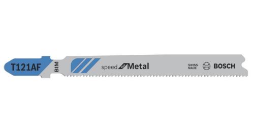 BOSCH Sägeblatt für Säbelsäge T 121 AF Speed für Metall (25 Stück) 2608636700