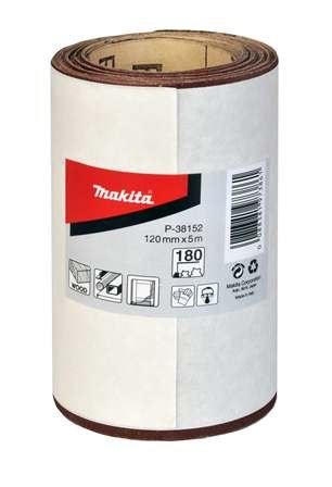 MAKITA Schleifpapier 120 mm K240 Rolle 5 m P-38168