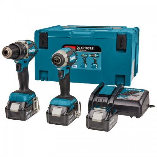 MAKITA Akku-Set DHP484+DTD153 Li-Ion LXT 18V/5,0Ah DLX2180TJ1