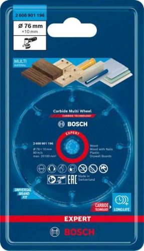 BOSCH EXPERT Trennscheibe Hartmetall Multi Wheel 76mm 2608901196