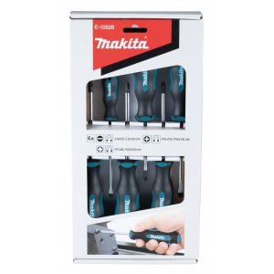 MAKITA Schraubendreher-Satz 6-tlg. (4 Stk. SL+2 Stk. PH+2 Stk. PZ) E-10528