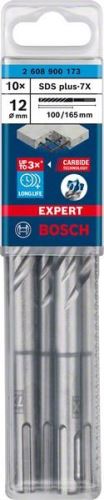 BOSCH EXPERT Bohrer SDS plus-7X, 12x100x165 10 Stück 2608900173