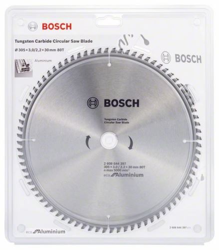 BOSCH Sägeblatt Eco für Aluminium 254x3,0/2,2x30 96T 2608644395