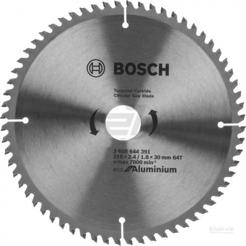 BOSCH Sägeblatt Eco für Aluminium 210x2,4/1,8x30 64Z 2608644391