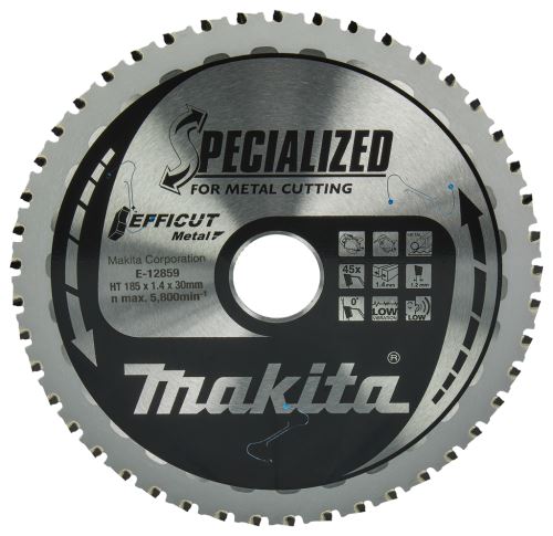 MAKITA Sägeblatt Stahl Efficut 185x1,4x30 mm 45 Zähne für CS002G E-12859