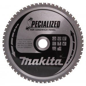 MAKITA Sandwichplatten-Sägeblatt SPECIALIZED 270x2,4x30 mm 60 Zähne B-33598