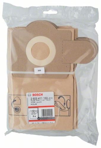 BOSCH Papierfilterbeutel PAS11-21 (5 Stück) 2605411150