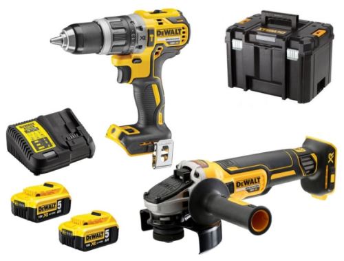 DeWALT 18V AKU Set Bohrmaschine + Winkelschleifer DCD796 + DCG405 DCK2080P2T