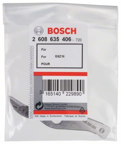 BOSCH Messer gerade nach GSZ 160 – gerader Schnitt bis 1,6 mm 2608635406