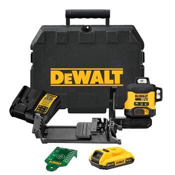 DeWALT Grüner Laser 3 x 360° DCLE34031D1