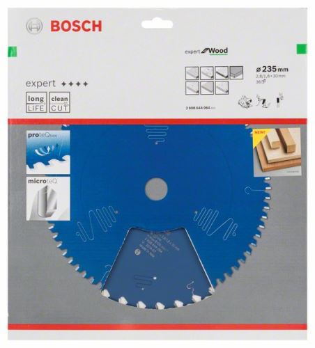 BOSCH Sägeblatt Expert für Holz 235 x 30 x 2,8 mm, 36 2608644064