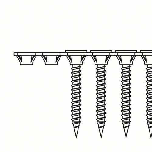 BOSCH Schnellschneidschraube Grobgewinde 3,9 x 35 SG; 35 mm (1000 Stück) 2608000549